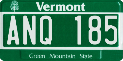 VT license plate ANQ185