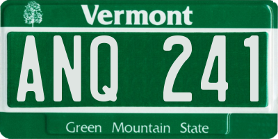 VT license plate ANQ241