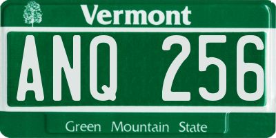 VT license plate ANQ256