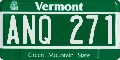 VT license plate ANQ271