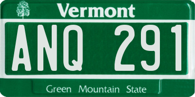 VT license plate ANQ291