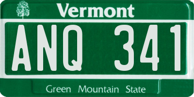 VT license plate ANQ341