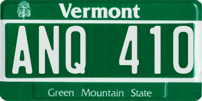 VT license plate ANQ410