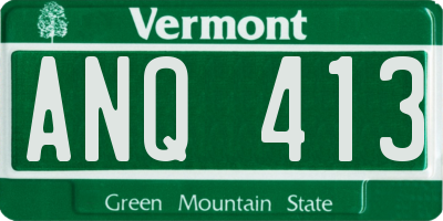 VT license plate ANQ413