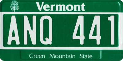 VT license plate ANQ441