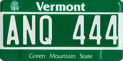 VT license plate ANQ444