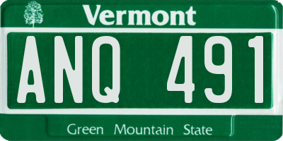 VT license plate ANQ491