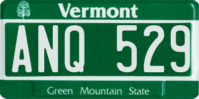 VT license plate ANQ529