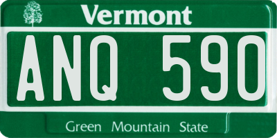 VT license plate ANQ590