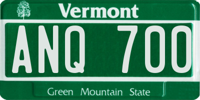 VT license plate ANQ700