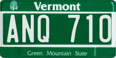 VT license plate ANQ710