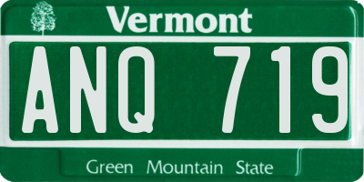 VT license plate ANQ719