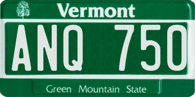 VT license plate ANQ750