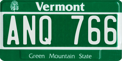 VT license plate ANQ766