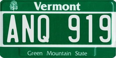 VT license plate ANQ919