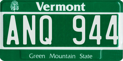VT license plate ANQ944