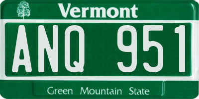 VT license plate ANQ951