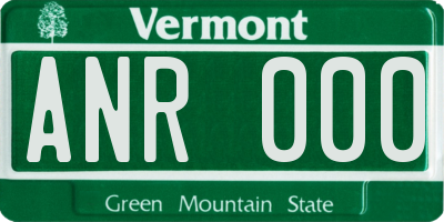 VT license plate ANR000