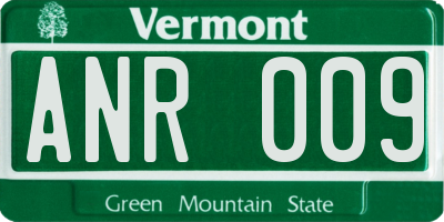 VT license plate ANR009