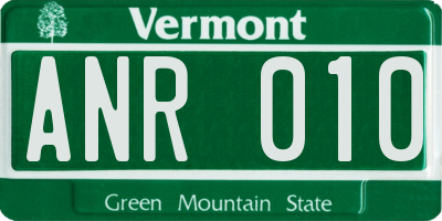 VT license plate ANR010