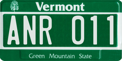 VT license plate ANR011
