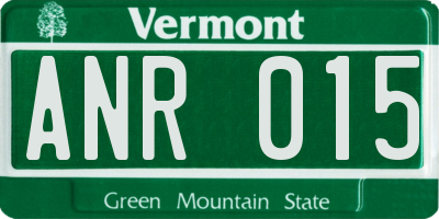 VT license plate ANR015