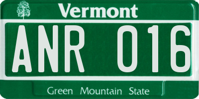 VT license plate ANR016