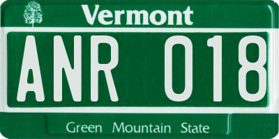 VT license plate ANR018