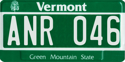 VT license plate ANR046