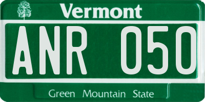 VT license plate ANR050