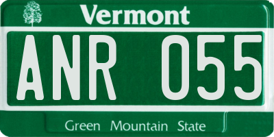 VT license plate ANR055