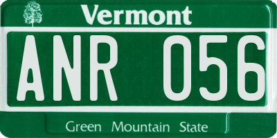 VT license plate ANR056