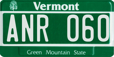 VT license plate ANR060