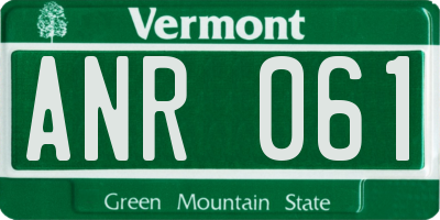 VT license plate ANR061