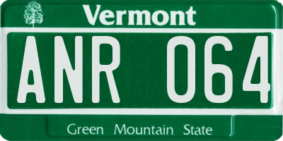 VT license plate ANR064