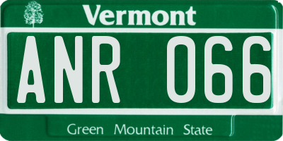 VT license plate ANR066
