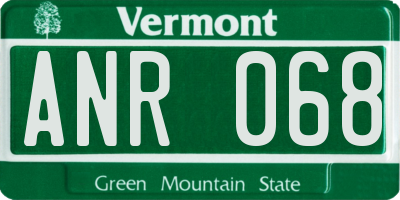 VT license plate ANR068