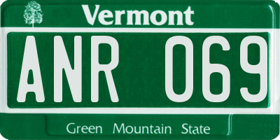 VT license plate ANR069