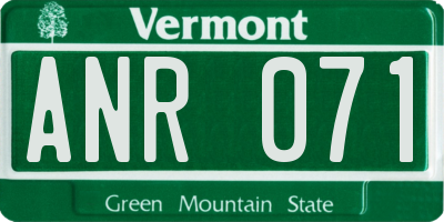 VT license plate ANR071