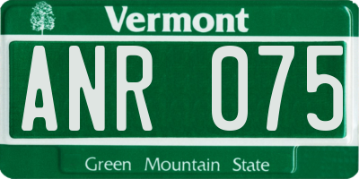 VT license plate ANR075
