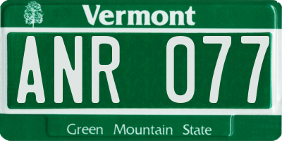 VT license plate ANR077