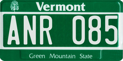 VT license plate ANR085