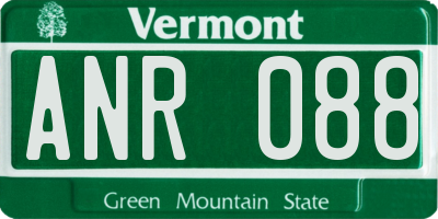VT license plate ANR088