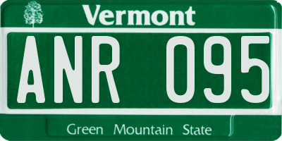 VT license plate ANR095