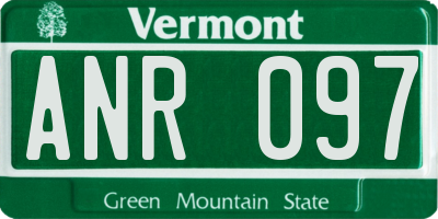 VT license plate ANR097