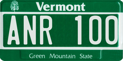 VT license plate ANR100