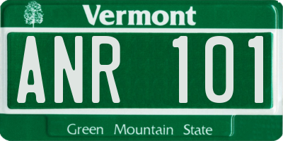 VT license plate ANR101