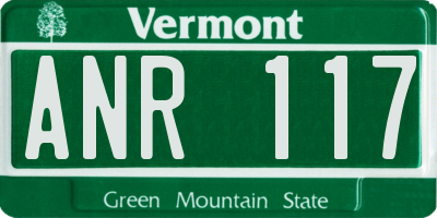 VT license plate ANR117