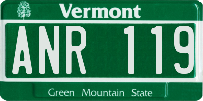 VT license plate ANR119