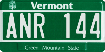 VT license plate ANR144
